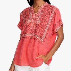 Pete & Greta | Johnny Was Georgia Peach Women's Blouse